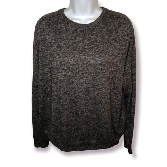 Athleta Marled Atketic Sweatshirt Taupe Brown Grey XS Petite - Picture 1 of 7